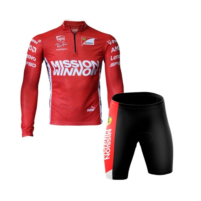 Conjunto Ciclismo Bermuda e Camisa Manga Longa GPX F.Mission