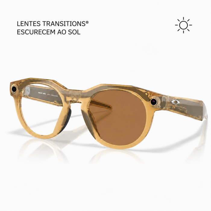 Óculos Oakley Meta HSTN Light Curry Transitions Brown