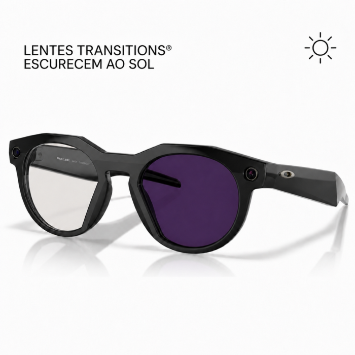 Óculos Oakley Meta HSTN Black Lentes Amethyst / Transitions®