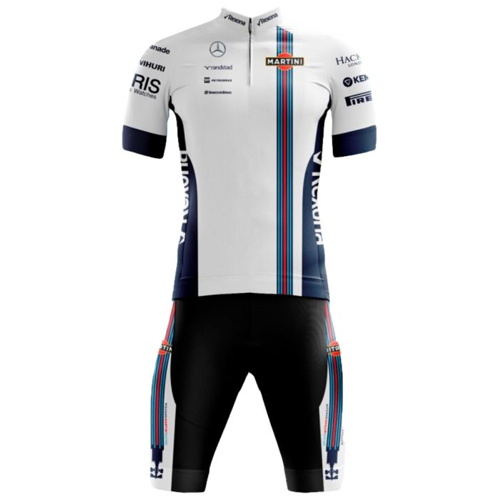 Conjunto Ciclismo Bermuda e Camisa Williams F1