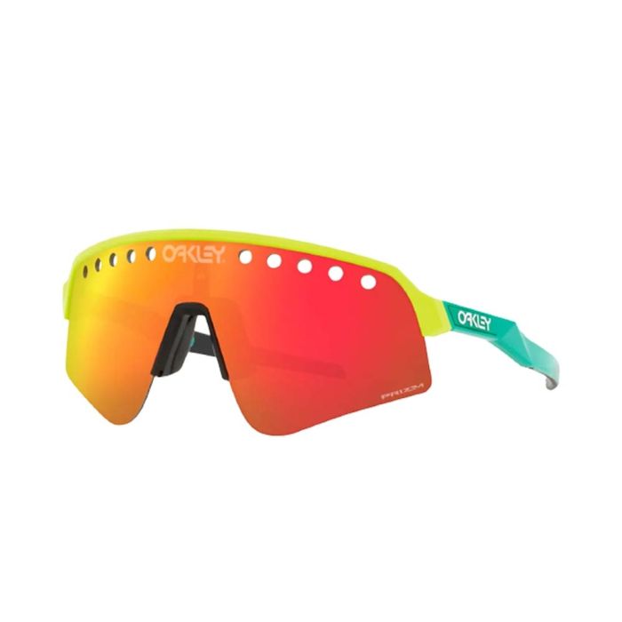 Óculos Ciclismo Oakley Sutro Lite Sweep Tennis Ball Yellow Prizm Ruby