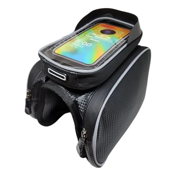 Bolsa De Quadro 1l Impermeavel Com Porta Celular Touch Preta