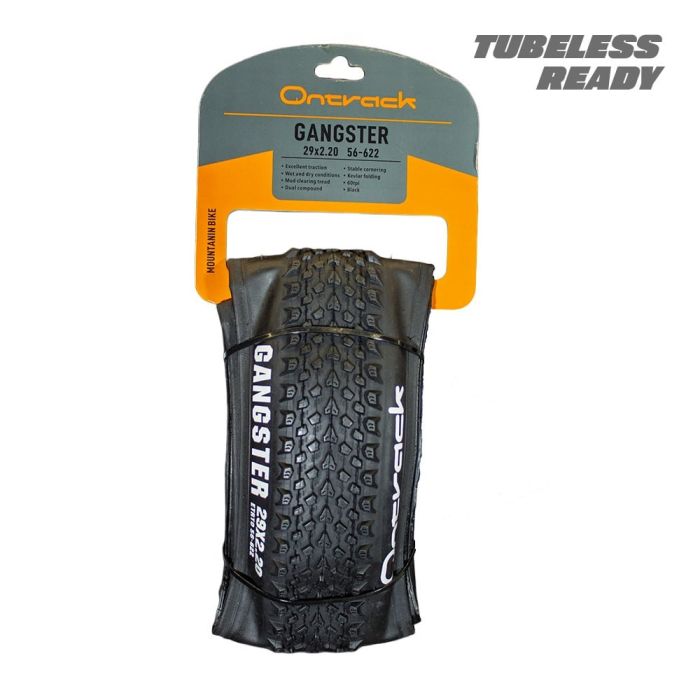 Pneu 29 x 2.20 KEVLAR tubeless 60tpi Ontrack Gangster Preto
