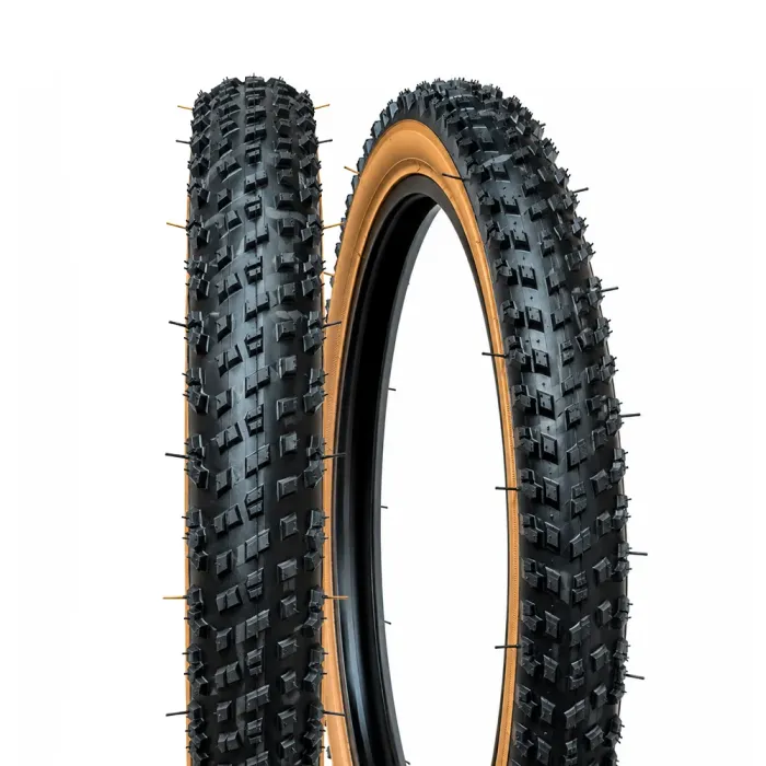 Pneu Gravel Paco Tires 700x38C 24 TPI Preto com Faixa Marrom
