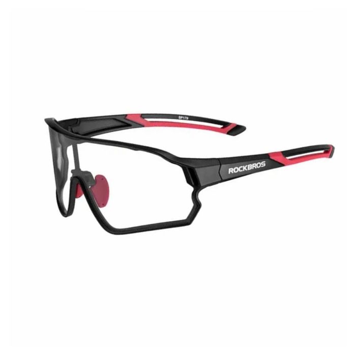Óculos Ciclismo Fotocromático Rockbros Eclipse Preto/Vermelho