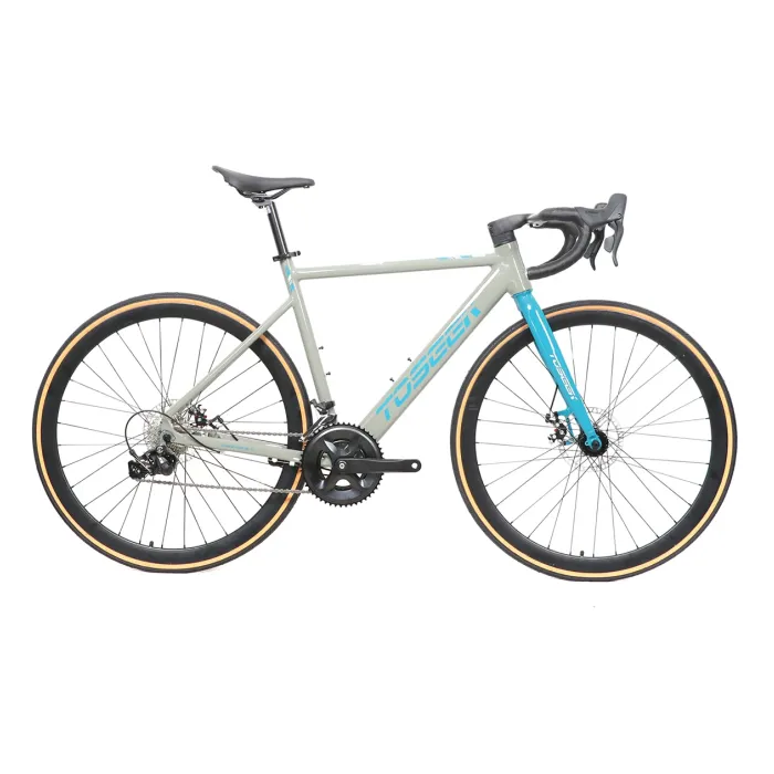 Bicicleta Speed Chester 3.0 Aro 700 2x8 Tamanho 54 Cinza com Verde 