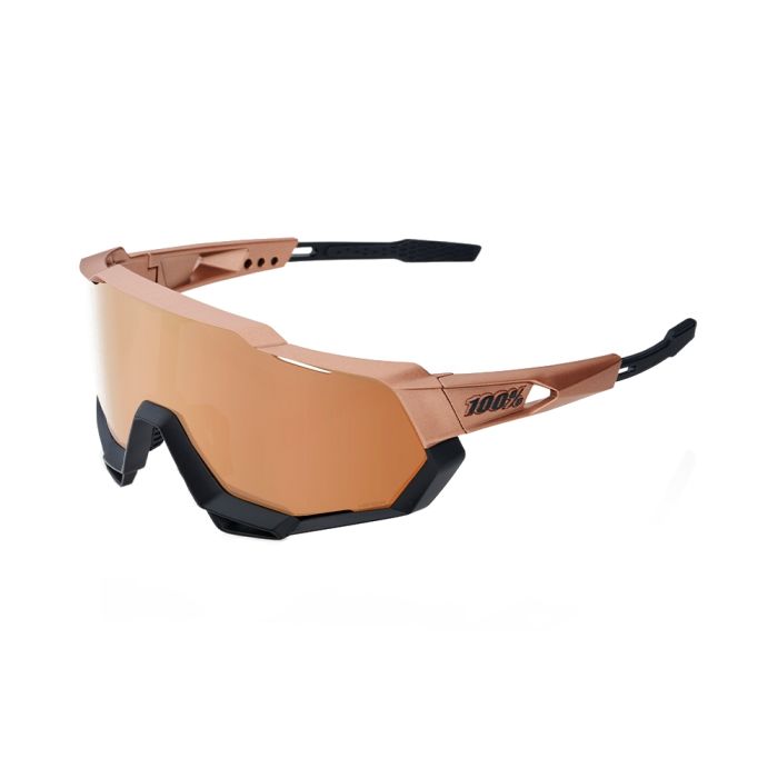 Óculos Ciclismo 100% SpeedTrap Matte Copper Chromium Black