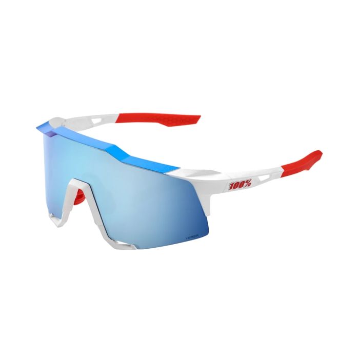 Óculos Ciclismo 100% SpeedCraft TotalEnergies Team Matte White Metallic Blue