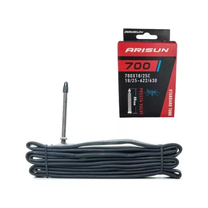 Câmara de Ar Arisun 700 X 18/25C  Presta 80MM