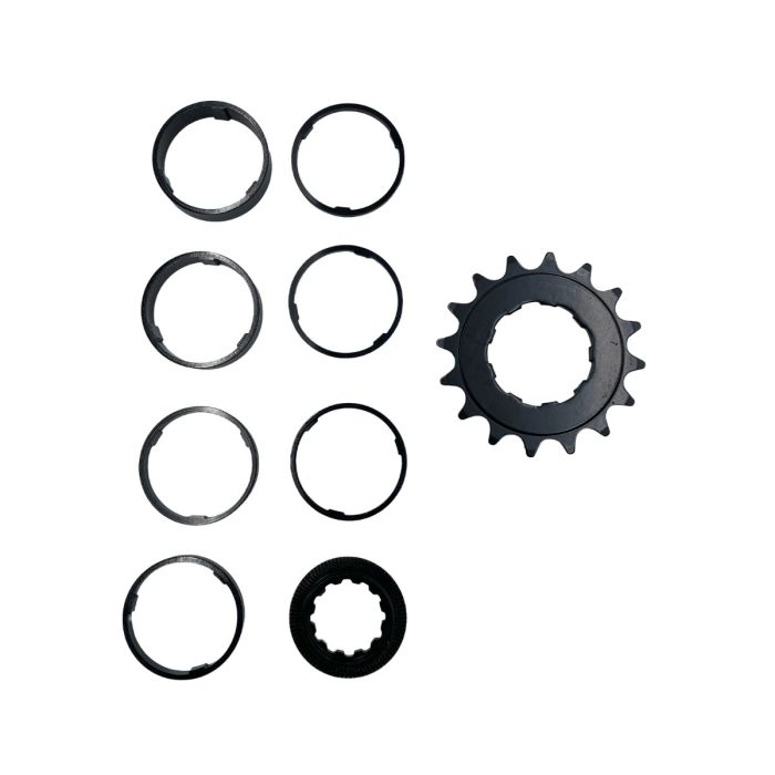 Kit Conversão Single Speed GTS com Cog 16 Dentes Preto para BMX, Grau e MTB