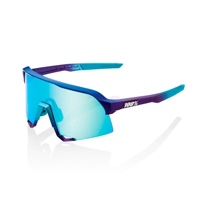 Óculos Ciclismo 100% S3 Matte Metallic Into the Fade Blue Topaz Multilayer Mirror Lens