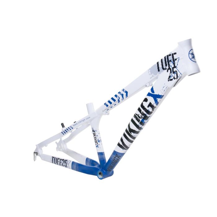 Quadro MTB VikingX Dirt Jump Tuff X-25 Aro 26-Brancoazul