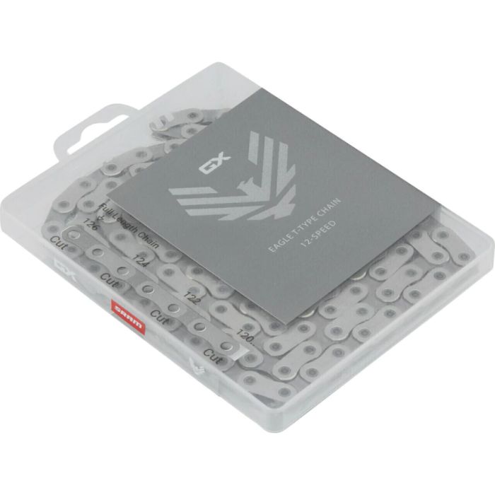 Corrente SRAM GX Eagle Transmission T-Type Flattop 12V 126 Elos Prata