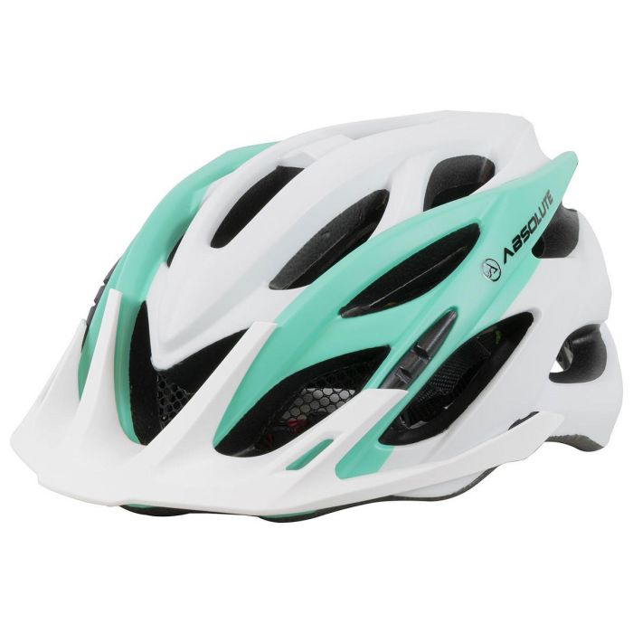 Capacete Absolute Luna Branco e Verde P/M