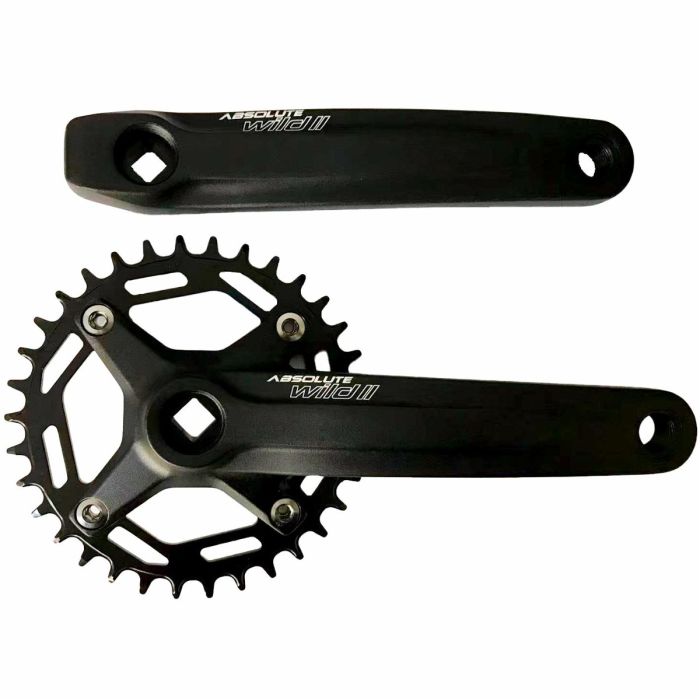 Pedivela Alum&iacute;nio Absolute Wild II Coroa em A&ccedil;o Single 34d 175mm