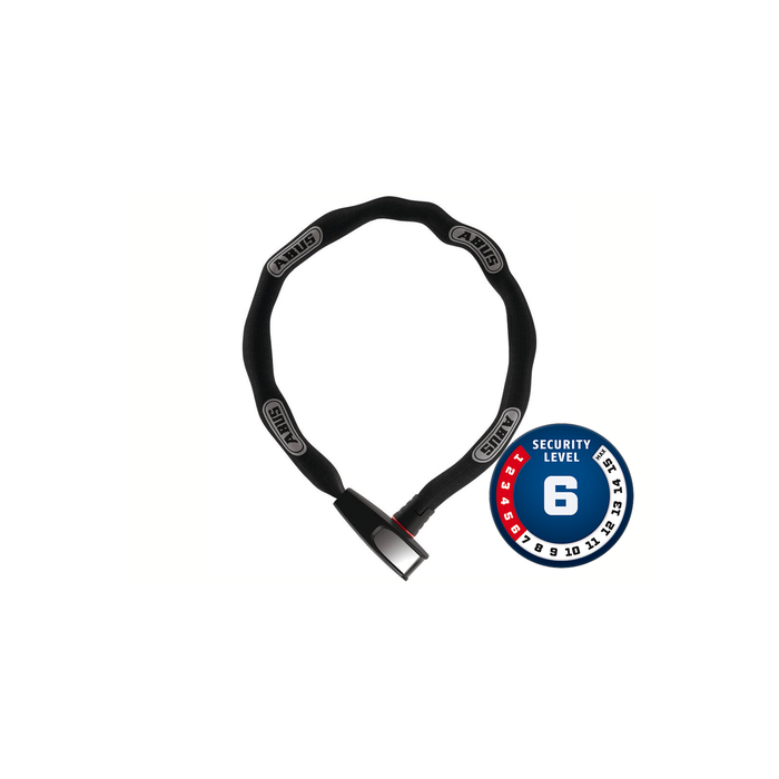 Cadeado Abus Nível 06 - Catena 6806K/110 BK Corrente Aço com Revestimento Preto