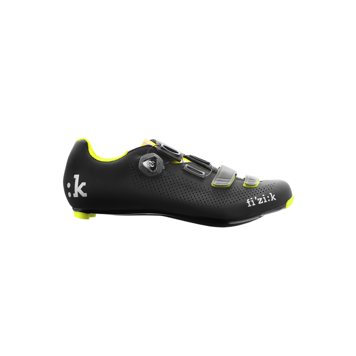 Sapatilha Fizik R4 Boa Uomo Preto/Amarelo Flúor