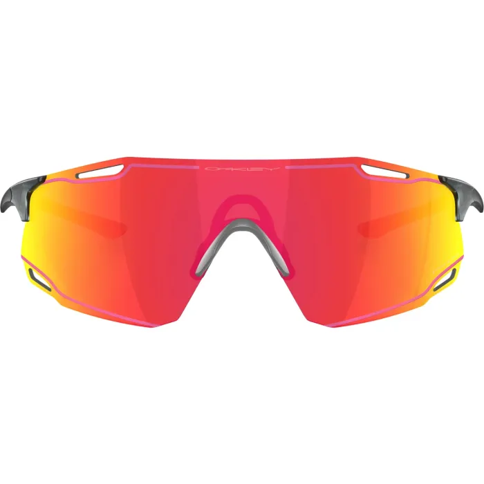 Óculos Ciclismo Oakley  Cybr Dyno Matte Crystal Black Prizm Ruby W/ Pink Ink