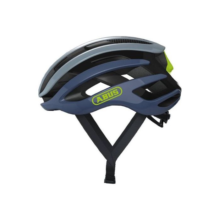 Capacete Ciclismo Abus Airbreaker Cinza e Azul Claro