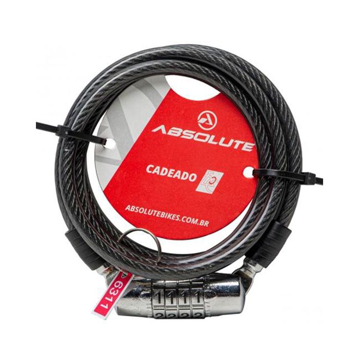 Cadeado Absolute 1.0mX6mm com Segredo