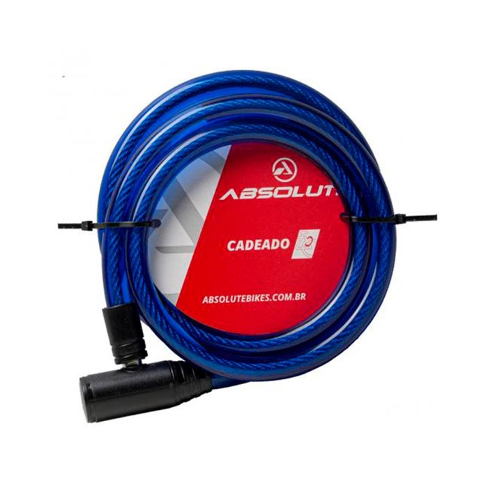 Cadeado Absolute 1.5mX12mm com Chave Azul