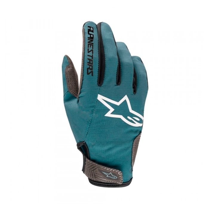 Luva Ciclismo Enduro Alpinestars Drop 6.0 Atlantic Dedo Longo