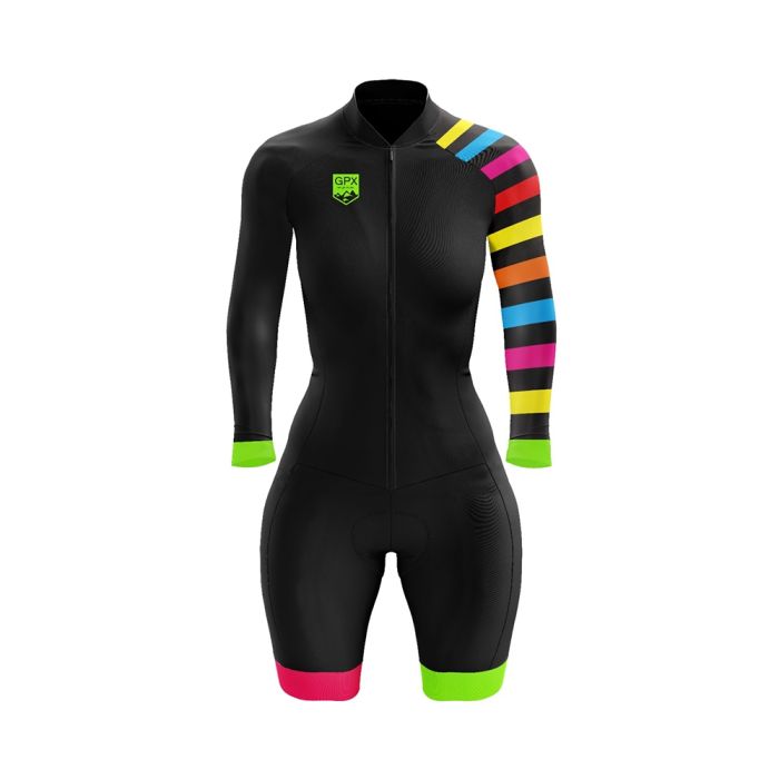 Macaquinho Ciclismo Manga Longa Feminino GPX Start Baltics