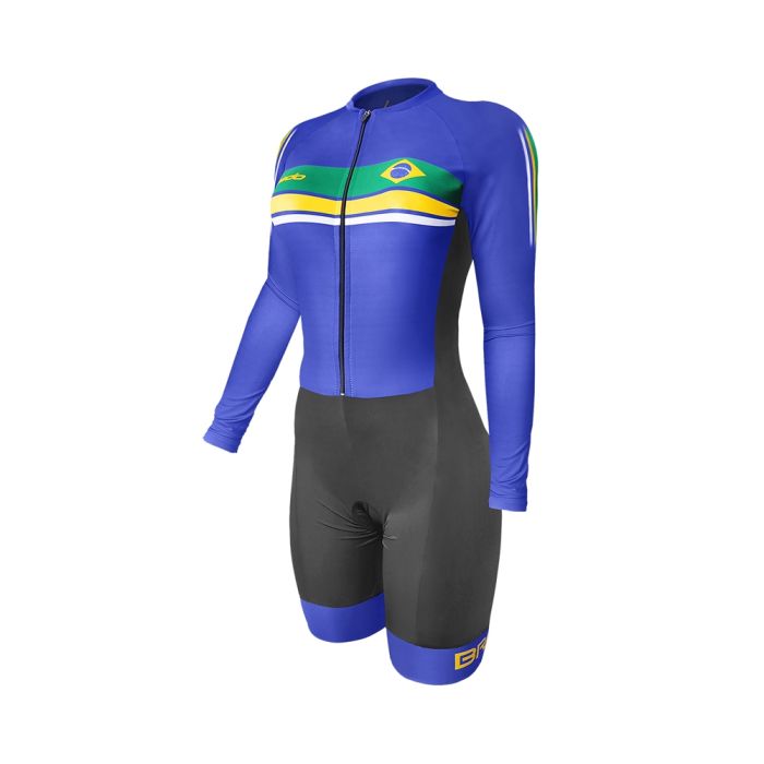 Macaquinho Ciclismo Barbedo Brasil Manga Longa