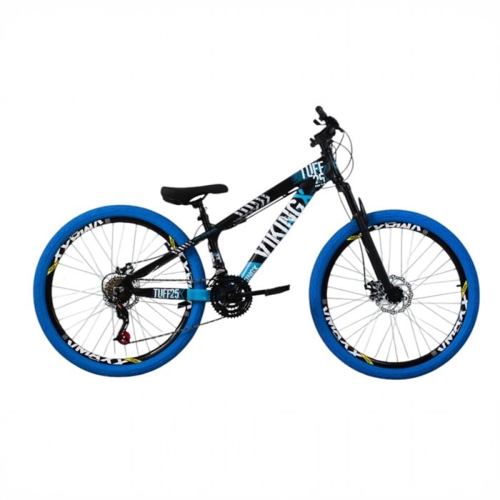 Bicicleta aro 26 Vikingx Tuff 25 Freeride Grau -Azul