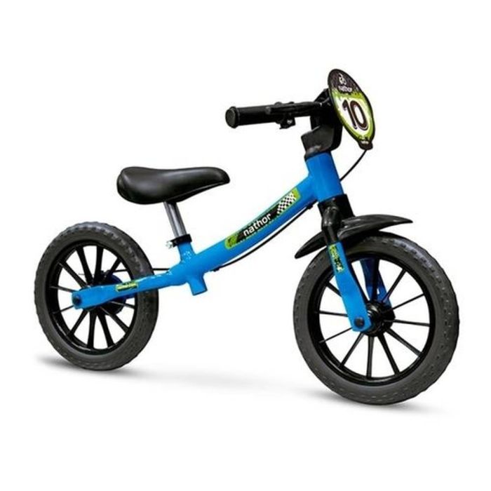 Bicicleta Balance Infantil Nathor Azul Aro 12