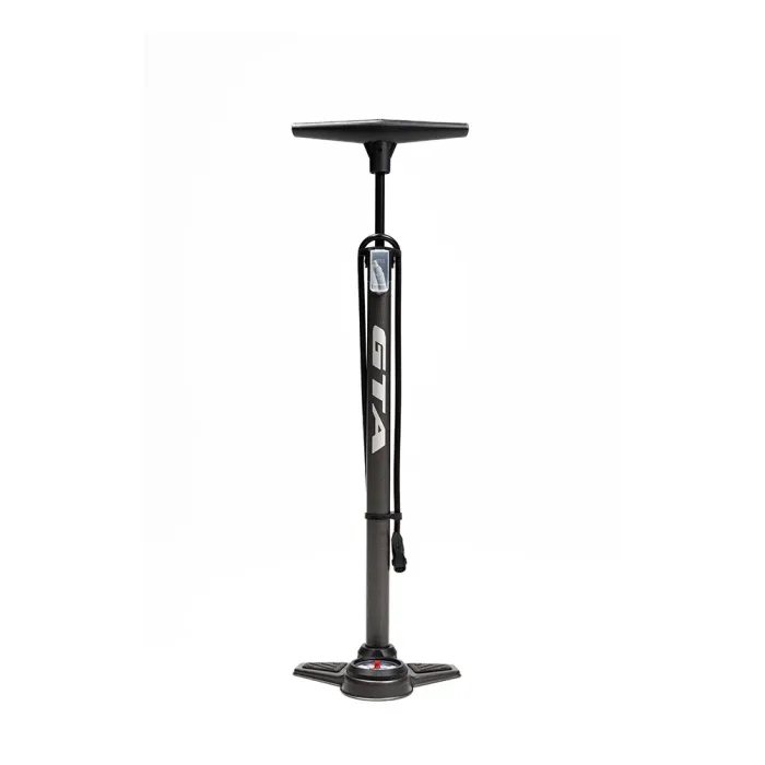 Bomba de ar de Pé GTA 120 psi  Com Manômetro Válvula Americana/Presta/Dunlop
