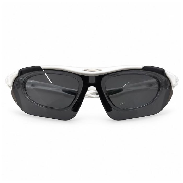 Oculos Ciclismo Vessel Sporting Proteção UV400 Branco com Cinza