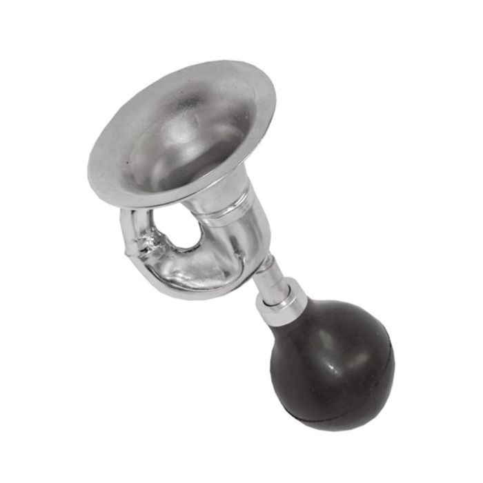 Buzina Trombone Cromada com Pêra Borracha