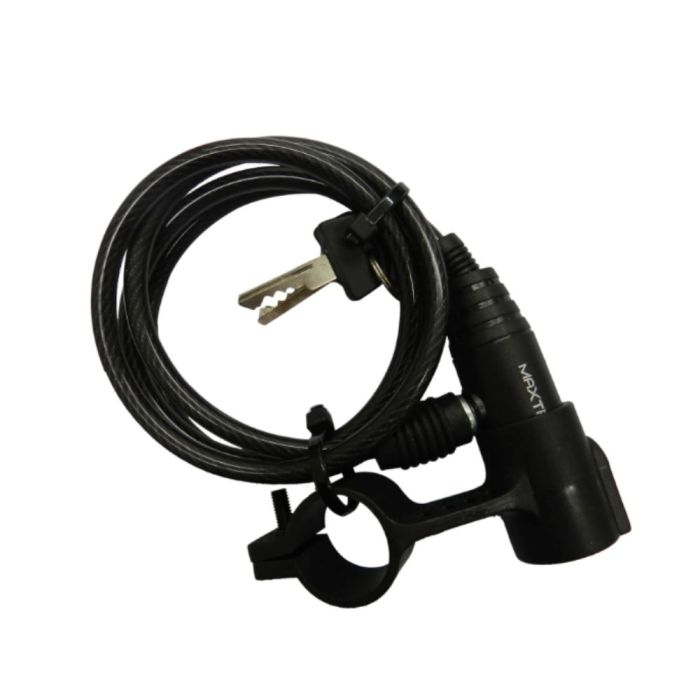 Cadeado Espiral 6x1500mm Maxtrava com Chave e Suporte