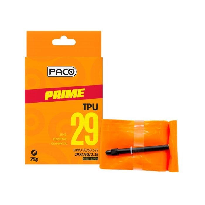 Câmara de Ar 29x1.90/2.35 TPU 65mm Prime - MTB