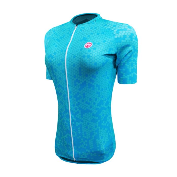 Camisa Ciclismo Feminina Barbedo Raglan Danubio