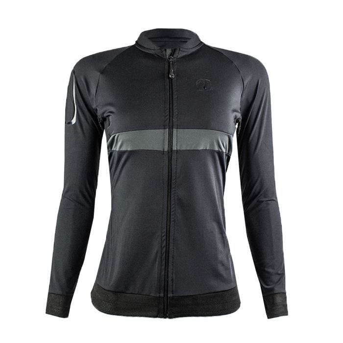 Camisa Ciclismo Feminina Manga Longa Ahau Aussie Dark 