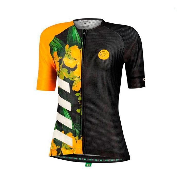 Camisa Ciclismo Feminina Mauro Ribeiro Bloom - Amarela