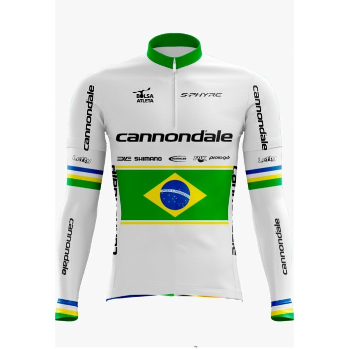 Camisa Ciclismo Manga Longa Cannondale Advance - Branco