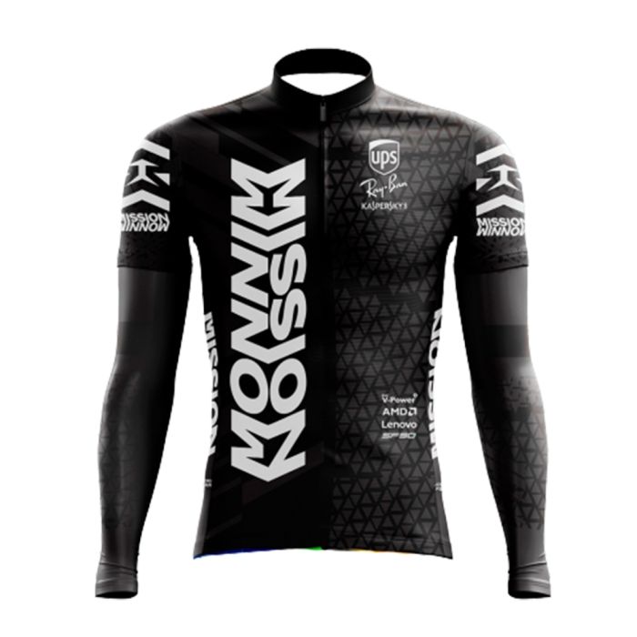 Camisa Ciclismo Manga Longa F. Black