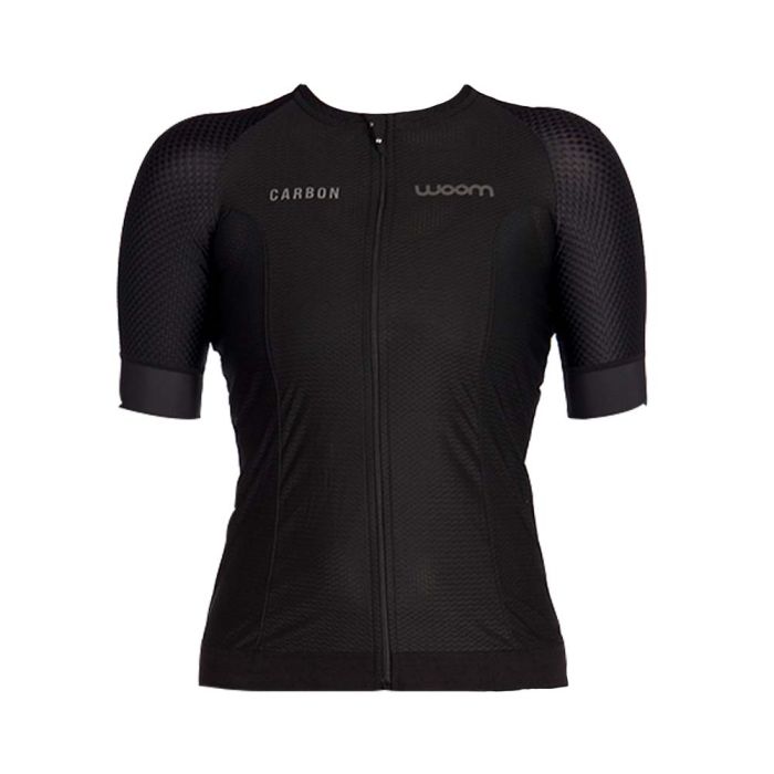 Camisa Ciclismo Feminina Woom Carbon Black Legend 