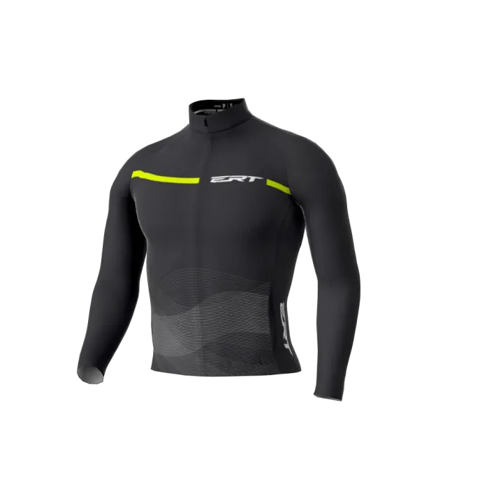 Camisa Ciclismo Ert Manga Longa New Elite LInea Yellow
