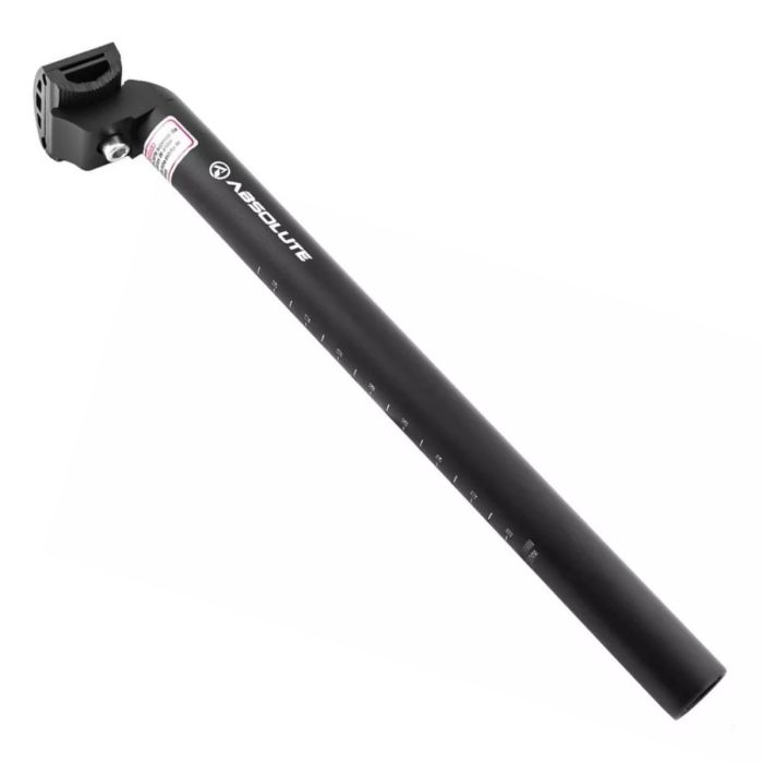Canote Selim Absolute Alumínio Preto 25,4 X 350 Com Carrinho
