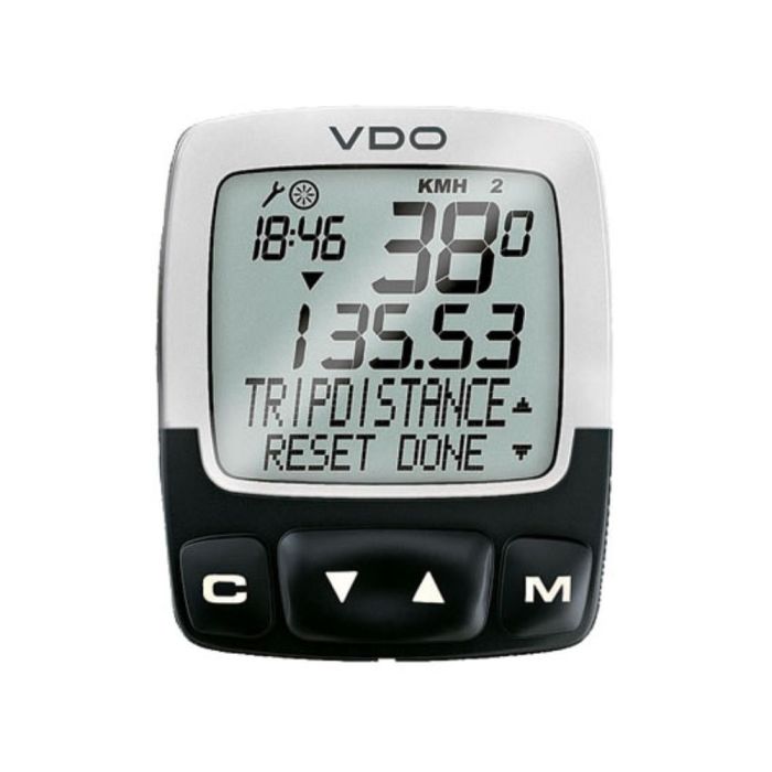 Ciclocomputador VDO C2 Sem Fio 12 Funções