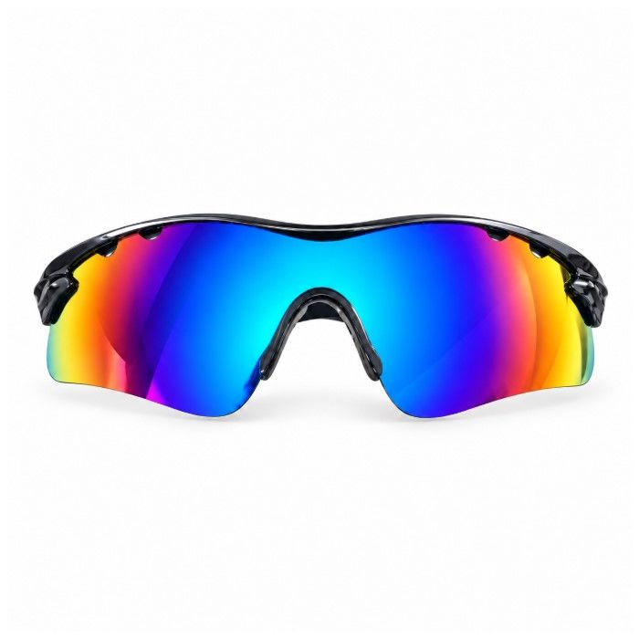 Oculos Ciclismo Vessel Vision Proteção UV400 Preto com Verde