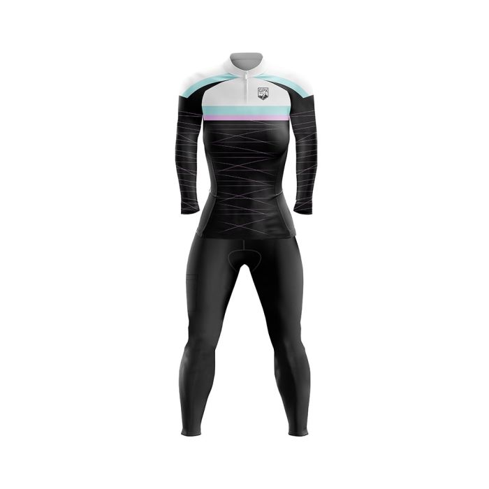 Conjunto Feminino Ciclismo Calça e Manga Longa GPX Fects
