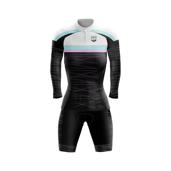 Conjunto Ciclismo Feminino Bermuda e Camisa Manga Longa GPX Fects
