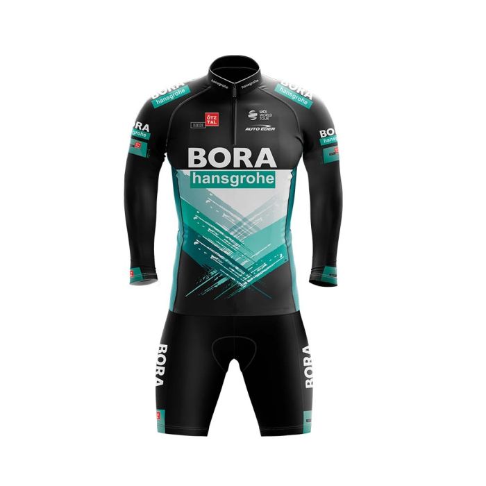 Conjunto Ciclismo Bermuda e Camisa Manga Longa GPX Bora Hansgrohe