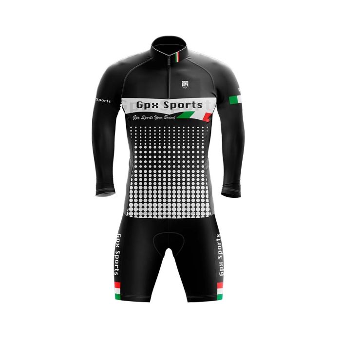 Conjunto Ciclismo Bermuda e Camisa Manga Longa GPX Italy