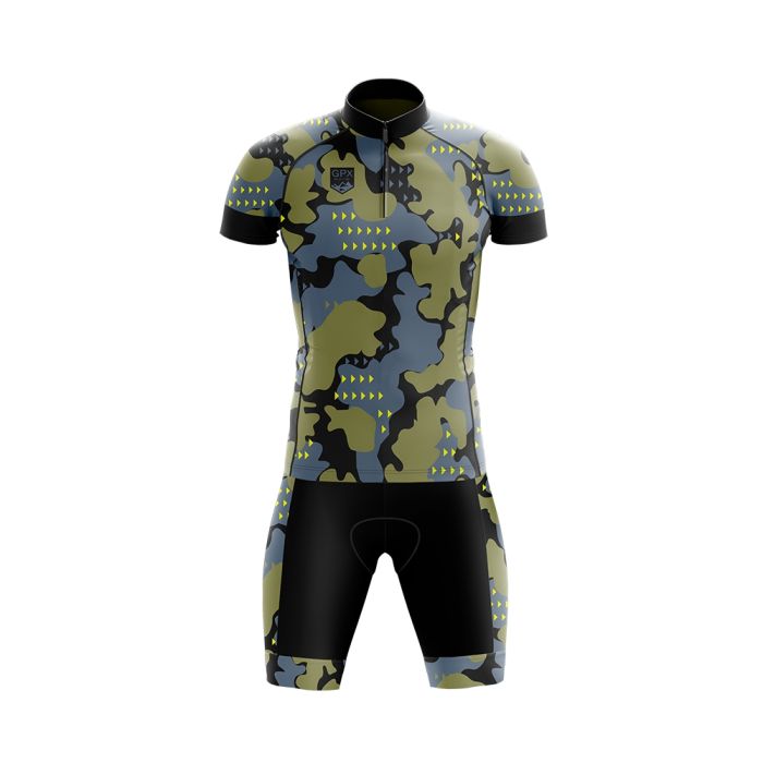 Conjunto Ciclismo Bermuda e Camisa GPX Camouflade